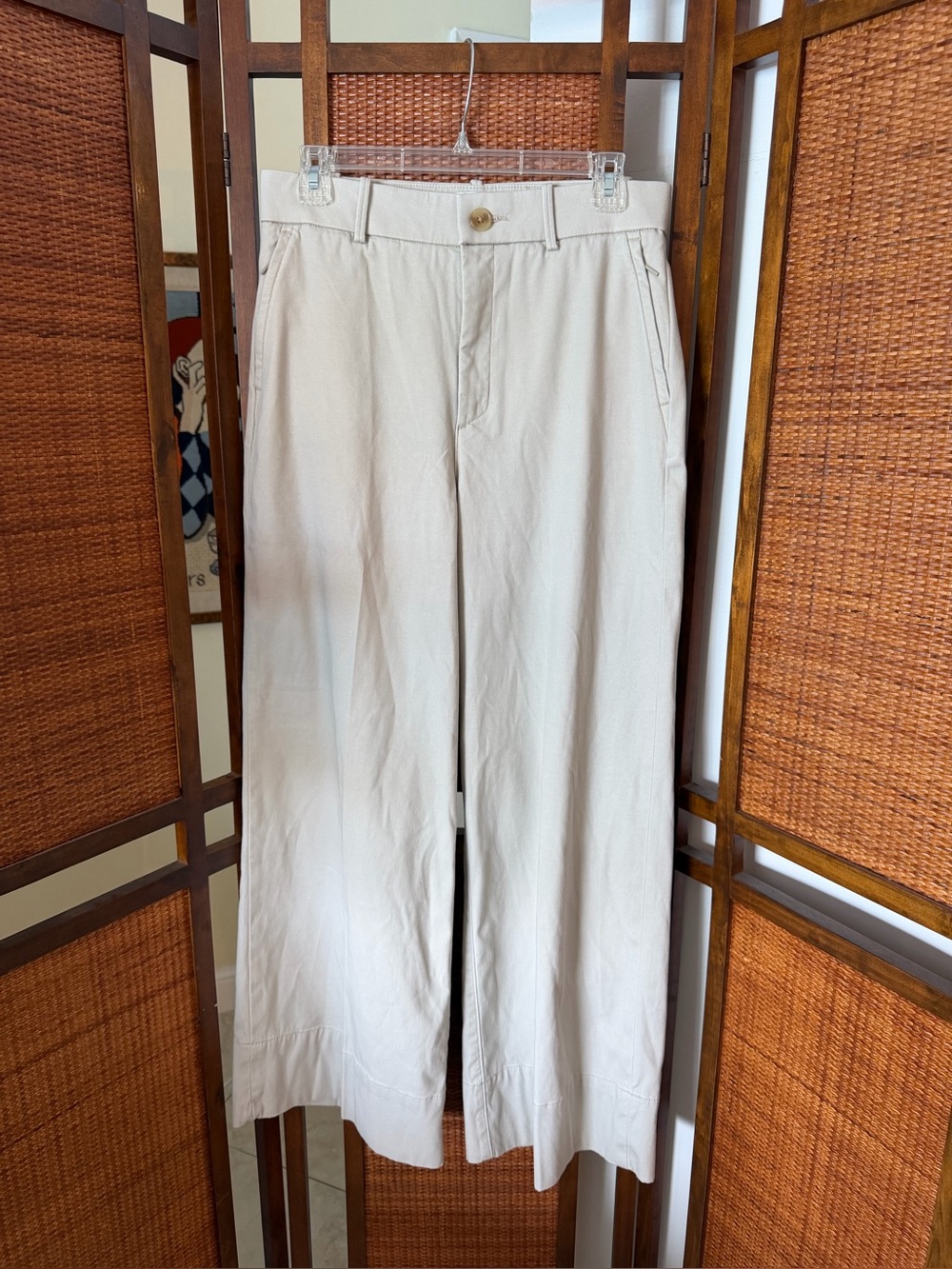 SPANX Wide Leg Pants in Light Beige - Picture 4 of 11
